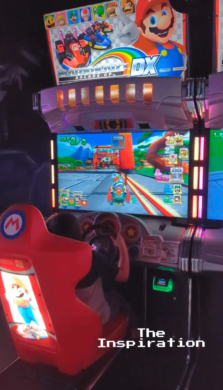 My family's MARIO KART 8 Arcade Racing Corner