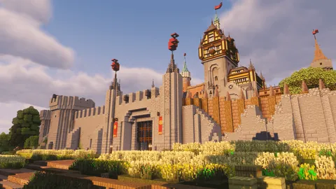 This castle took ~170 HOURS. Every room detailed!