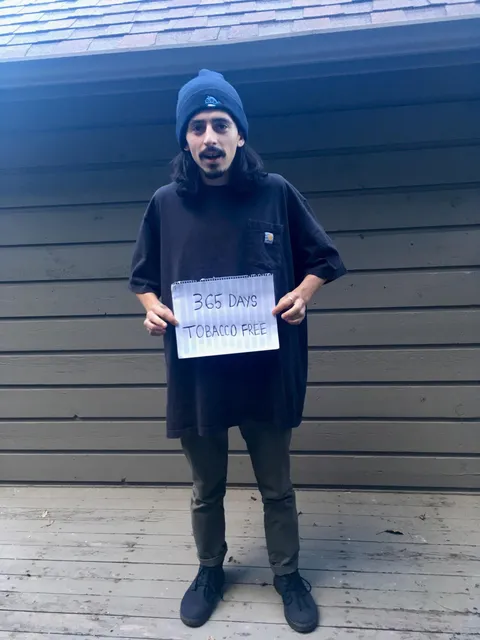 I smoked my last cigarette at this exact spot on 1/1/2019 - and for the first time in almost 10 years I can say it’s been a full year with no tobacco!