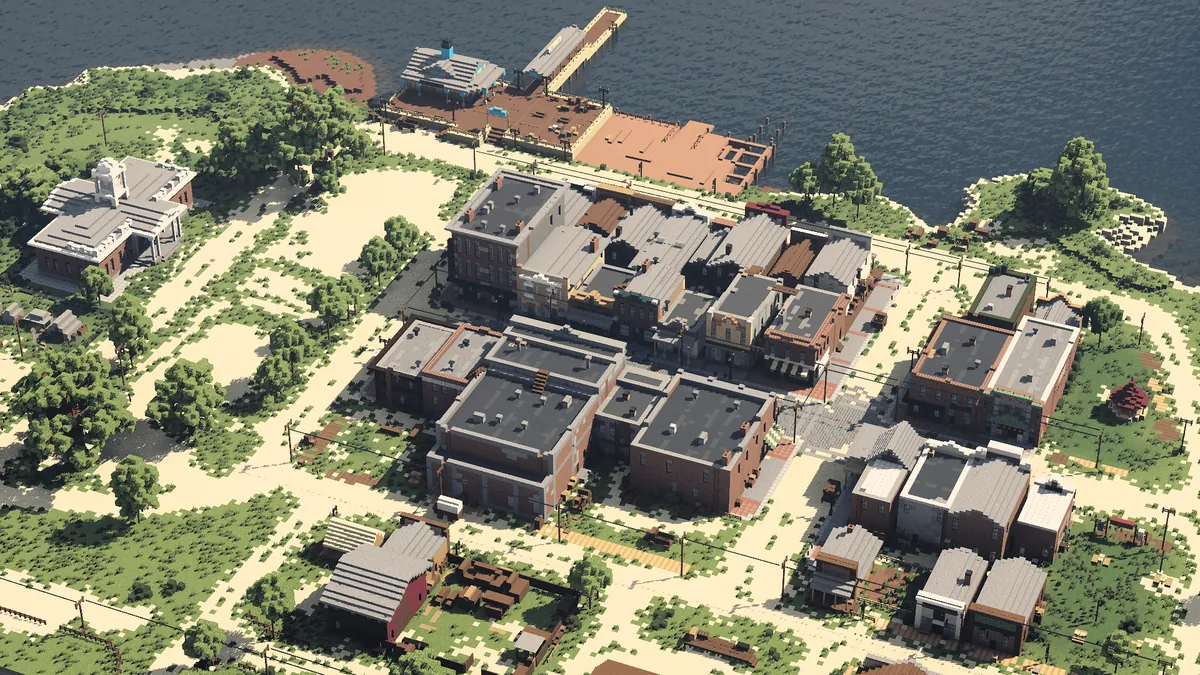 After 2 months of work, i finally built the whole Blackwater town from Red Dead Redemption2!