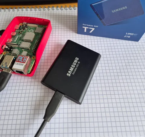 After 5 years of 24/7 service, this 1 TB drive is retiring. It only has 1GB left and starting October 2025 it will no longer be possible to run a full BTC node + ElectrumX on a 1 TB SSD. Its successor is this young blue 2 TB SSD ready to take over for the next ~7 years until it too runs out of space