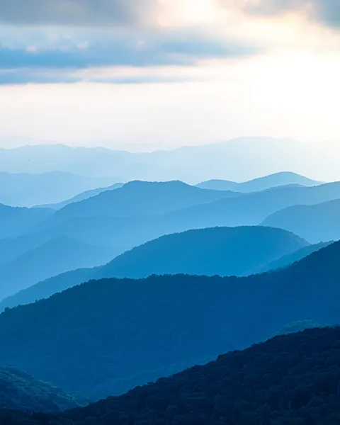 View from Blue Ridge Parkway in North Carolina, USA in 2023. [2160×2700] [OC]