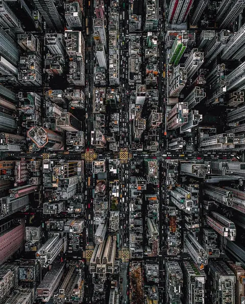 Photographers reveals hidden perspectives only visible from above
