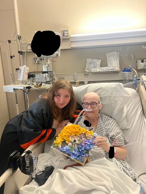 Mom got to see my daughter graduate.