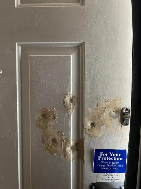 Motel 6 really said ‘We’ll leave the holes on for you”