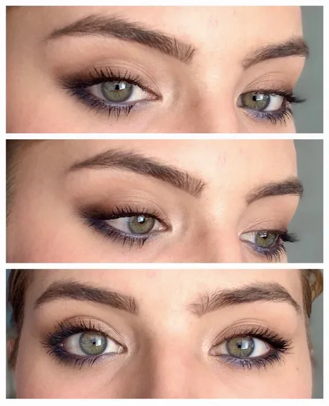 Everyday smokey look with a hint of blue 🦋
