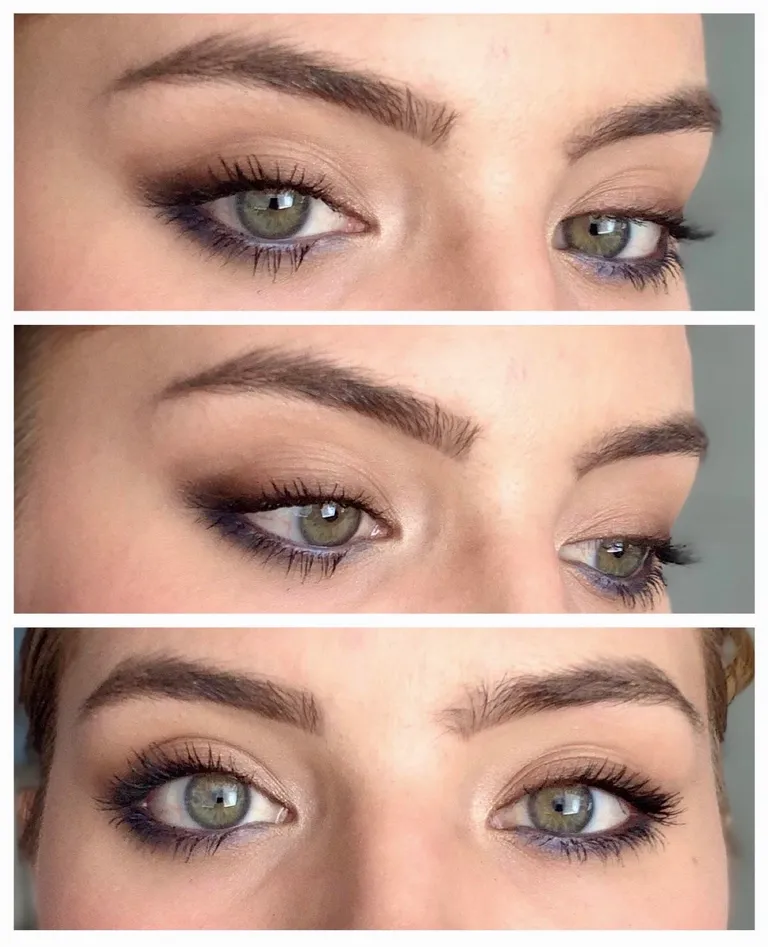 Everyday smokey look with a hint of blue 🦋