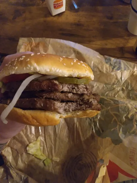 Burger king decided to give me 2 extra patties on my sandwich