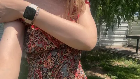 A bit scared that my neighbours might see me, but I take the risk for you