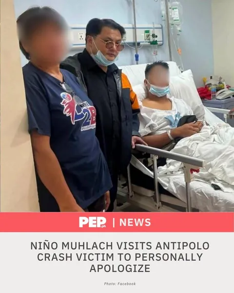 Niño Muhlach visits Antipolo crash victim to personally apologize