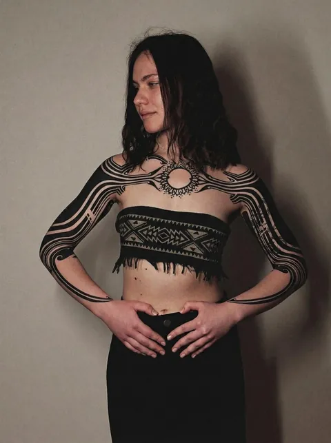 Blackwork ornaments done by(me) Danylo Shvarov in Warsaw, Poland