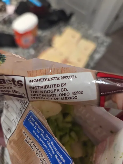 Thought i bought broccoli... apparently Kroger had other plans...