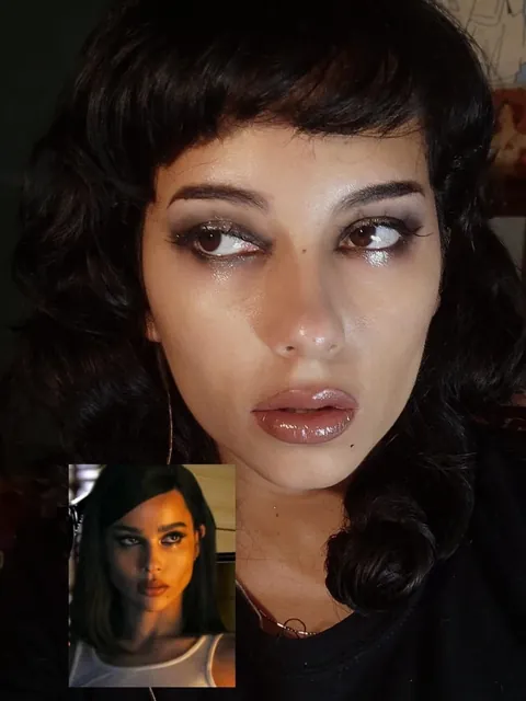 Tried my hand at Zoë Kravitz’s Catwoman look from The Batman!