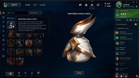 Friend opens the 100 prestige point bag
