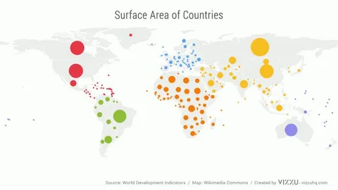 [OC] Continents &amp; Countries Compared
