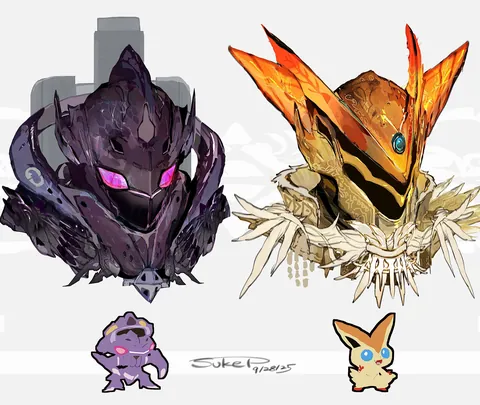 Pokémon Inspired Headgear Designs! [OC]
