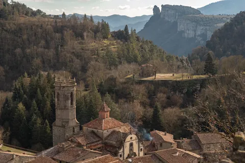Rupit, a small medieval town in the mountains in Catalunya