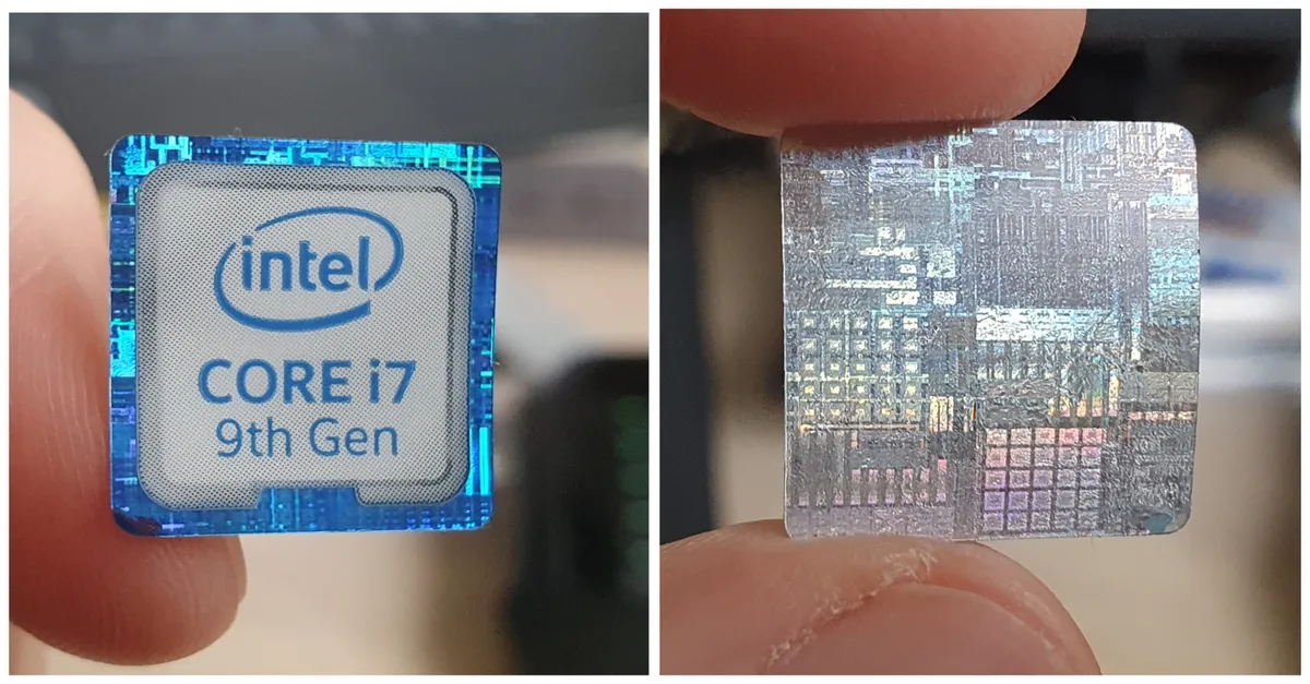 At the back of this Intel sticker you can see the processor architecture