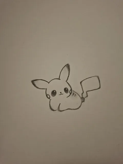 Smol Pikachu that i drew for my daughters
