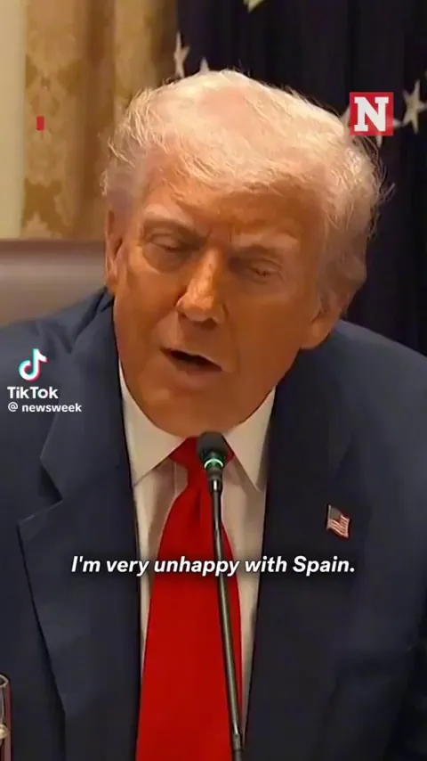 Trump is not happy with Spain