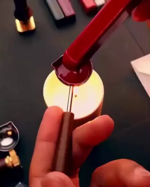 The traditional art of wax sealing handwritten letters