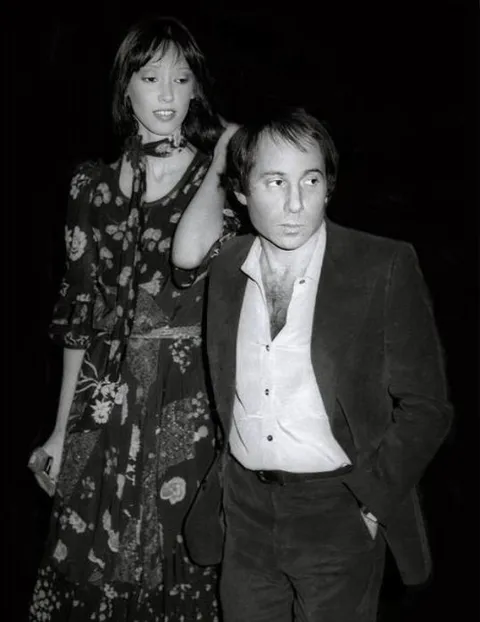 Shelley Duvall and Paul Simon at Studio 54, 1978
