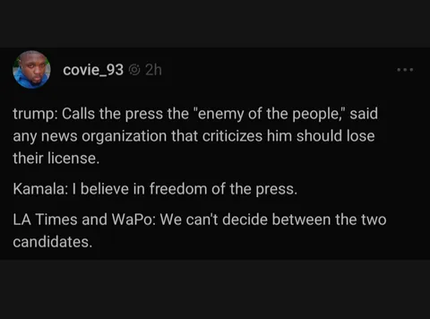 Tough call for the press 