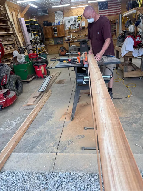 Made a spiral staircase railing for my cabin