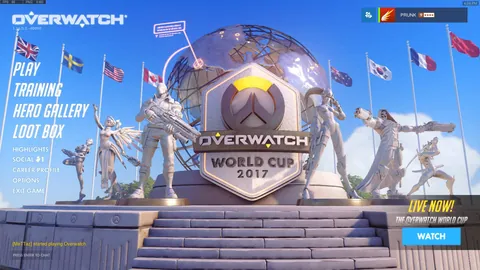 A few screenshots of the main menu screen in OW1