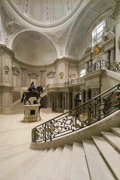Grand staircase of the Bode Museum in Berlin, Germany