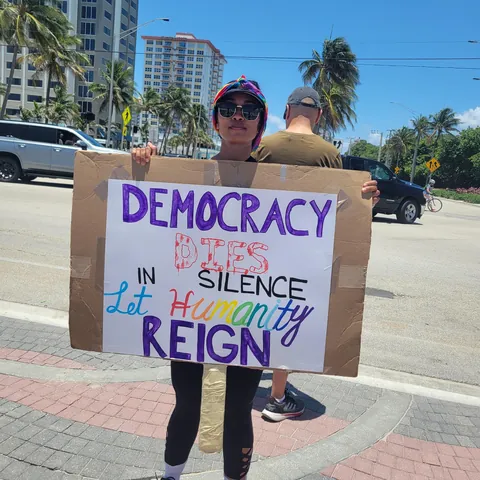 No Kings Protest Ft Lauderdale Beach 6/14