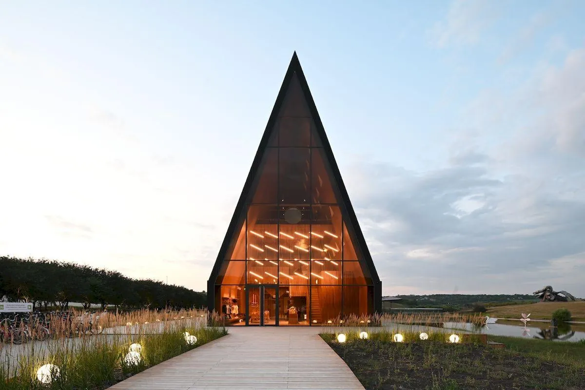 Hospitality Center at Kudykina Gora Park by Megabudka in Lipetsk Oblast, Russia