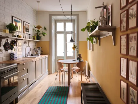 Renovated apartment kitchen in a 19th-century building, Södermalm, Stockholm City Centre, Sweden [1920x1440]
