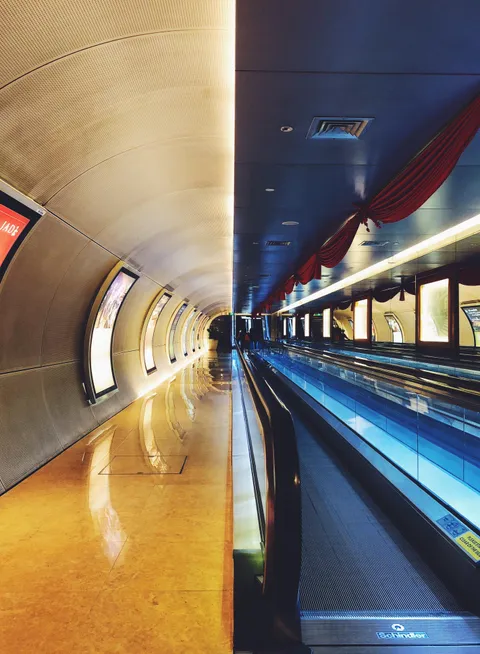 ITAP of an underground walkway