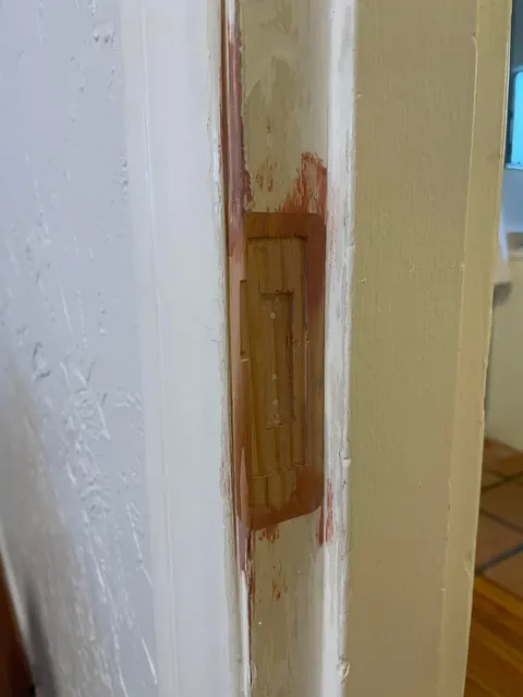 Finally got around to fixing my mortise lock strike plate.