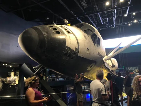 Got to see space shuttle Atlantis today. It was incredible to be near something as historic and influential as it.