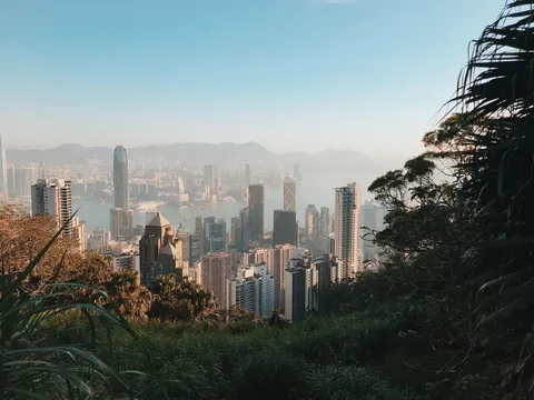 From my recent trip to Hong Kong, just after sunrise at Victoria Peak