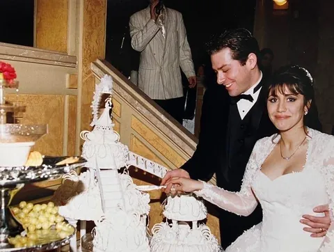 My parents on their wedding day, 1999