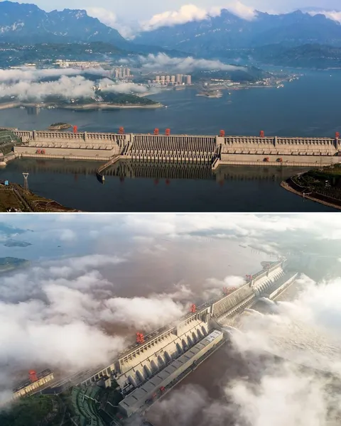 China's Three Gorges Dam- The largest hydroelectric dam in the world.