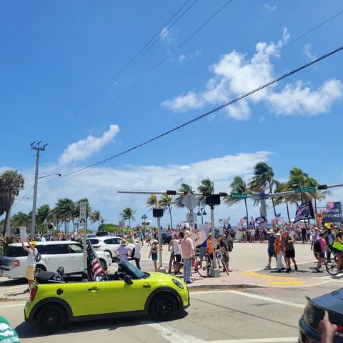 No Kings Protest Ft Lauderdale Beach 6/14