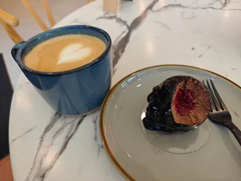 [I ate] Skull (chocolate mousse, raspberry brains, chocolate cake base)