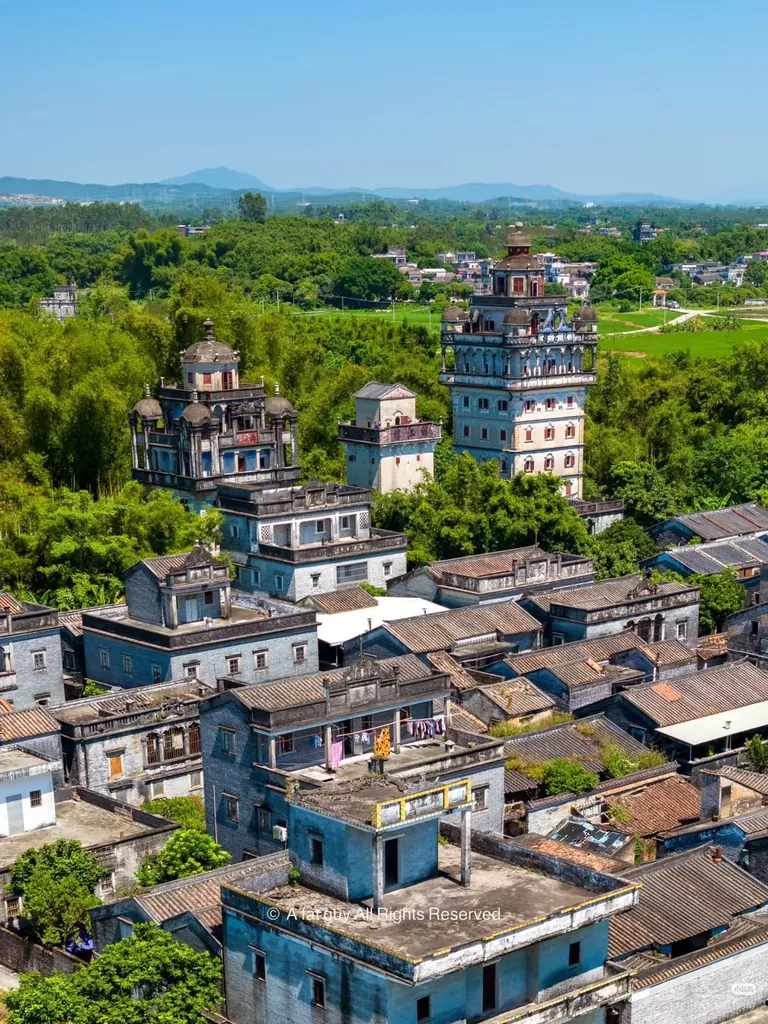 Not well known piece of Chinese architecture history, Diaolou tower villages of Kaiping, China
