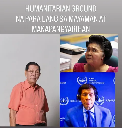 Humanitarian ground na para lang sa mayaman at makapangyarihan