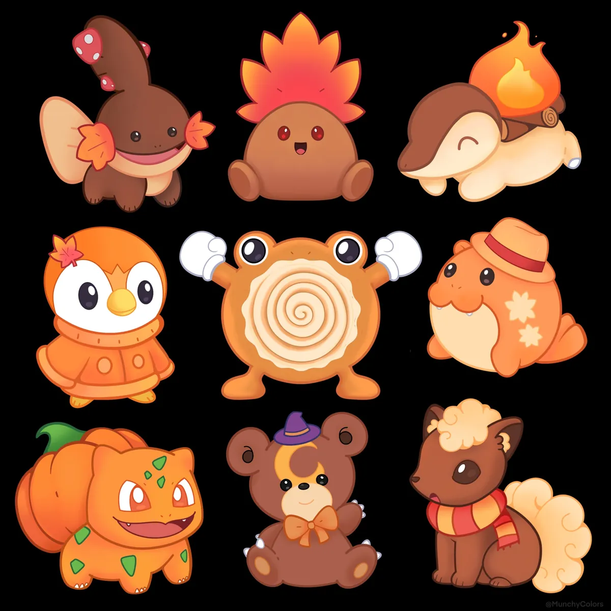 More Fall Season Pokemon Designs 🍂✨