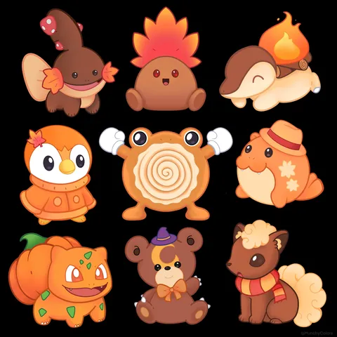 More Fall Season Pokemon Designs 🍂✨