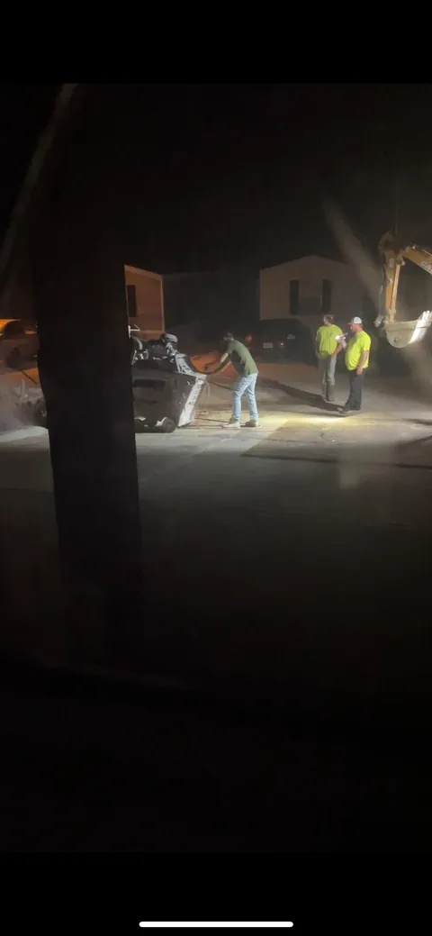 Workers had to destroy our driveway at 3:00 AM to install fiber cables