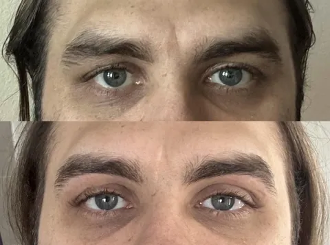 Took you guys’ advice and shaped my boyfriend’s eyebrows