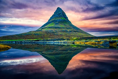 Kirkjufell at Sunset