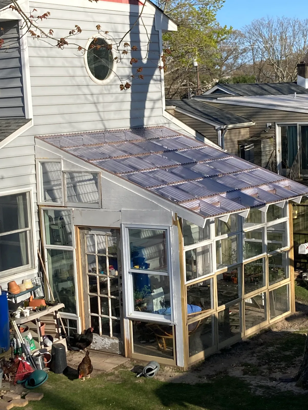 I built a greenhouse out of reclaimed materials, how did I do?