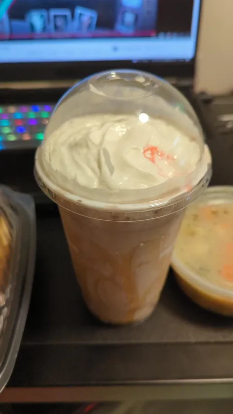 My UberEats driver took the cherry off my shake